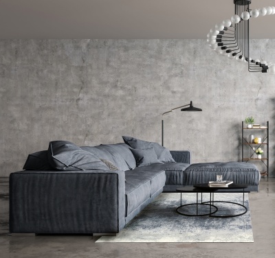 Фото Ковер Illusion Blue Gray 200х300 см