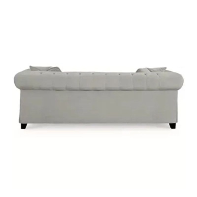 Фото Двухместный диван Chesterfield Modern светло-серого цвета