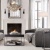 Фото Четырехместный диван Italian Shelter темно-серого цвета