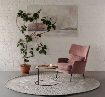 Фото Ковер Radius Grey диаметр 250 см