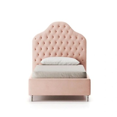 Фото Детская кровать Reese Tufted розового цвета классическая