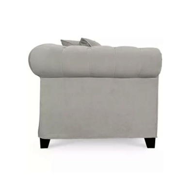 Фото Двухместный диван Chesterfield Modern светло-серого цвета
